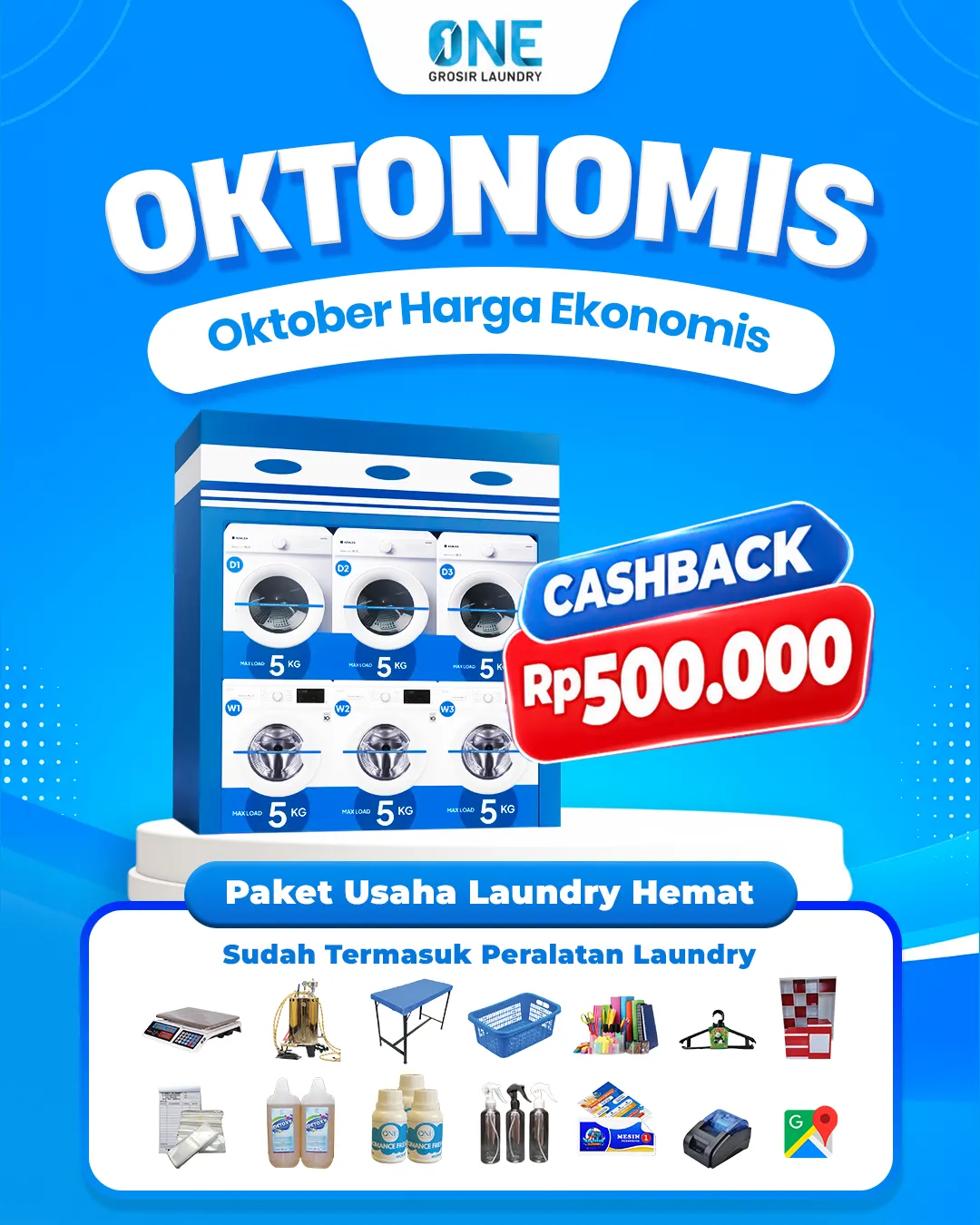 Promo Paket Usaha Laundry Kiloan Hemat
